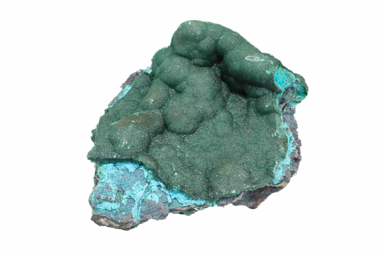 Malachiet ruw met chrysocolla