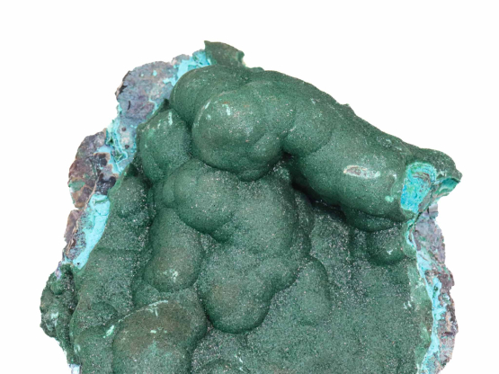 Malachiet ruw met chrysocolla