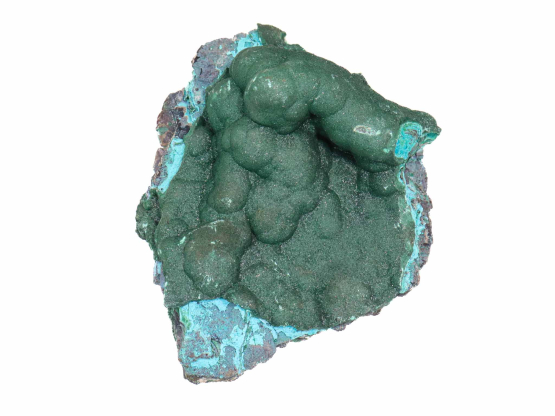 Malachiet ruw met chrysocolla