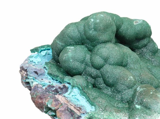 Malachiet ruw met chrysocolla